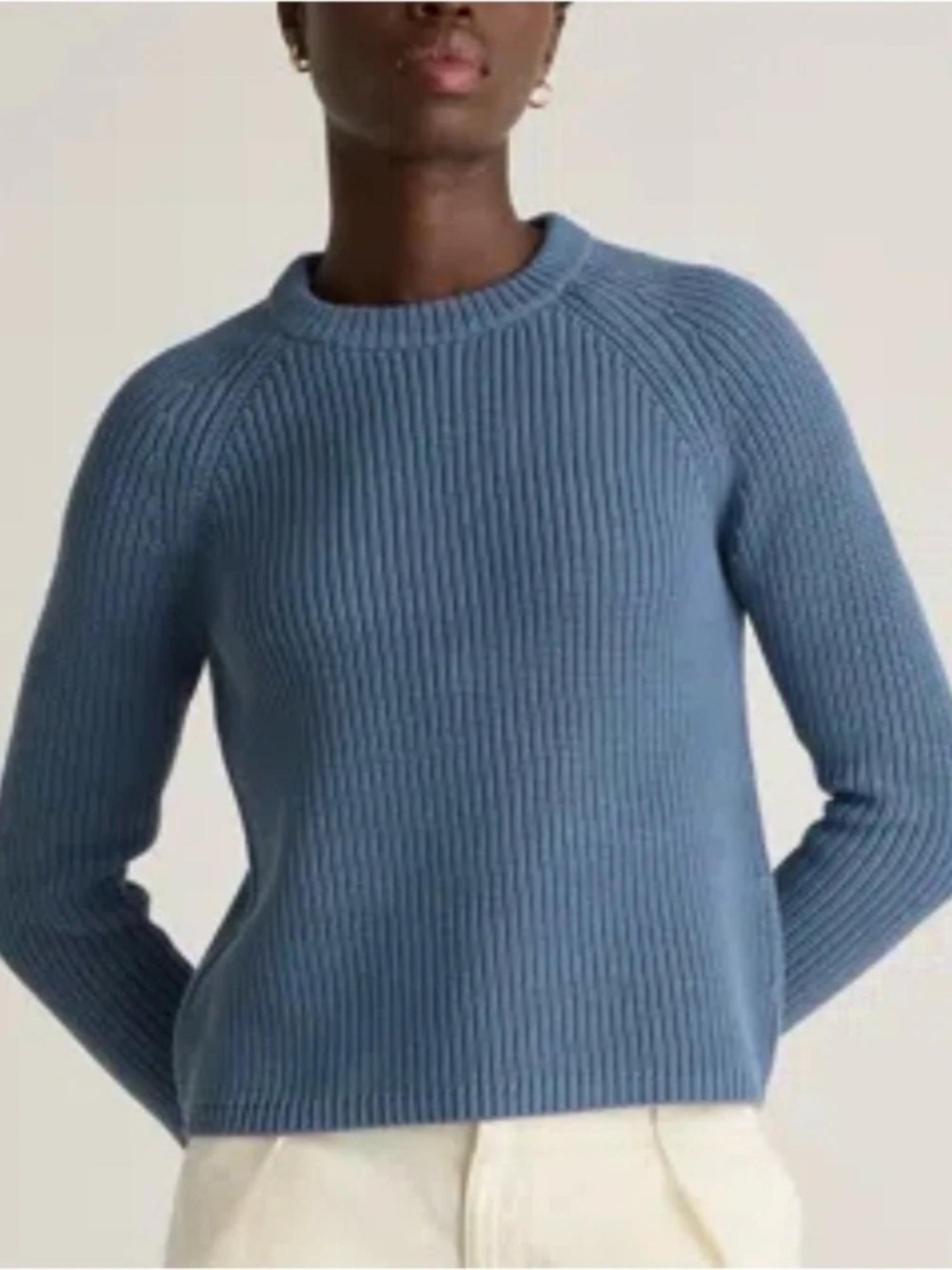 Quince 100% Organic Cotton Fisherman Crew Sweater